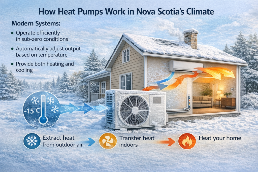 How Heat Pumps Work in Nova Scotia’s Climate